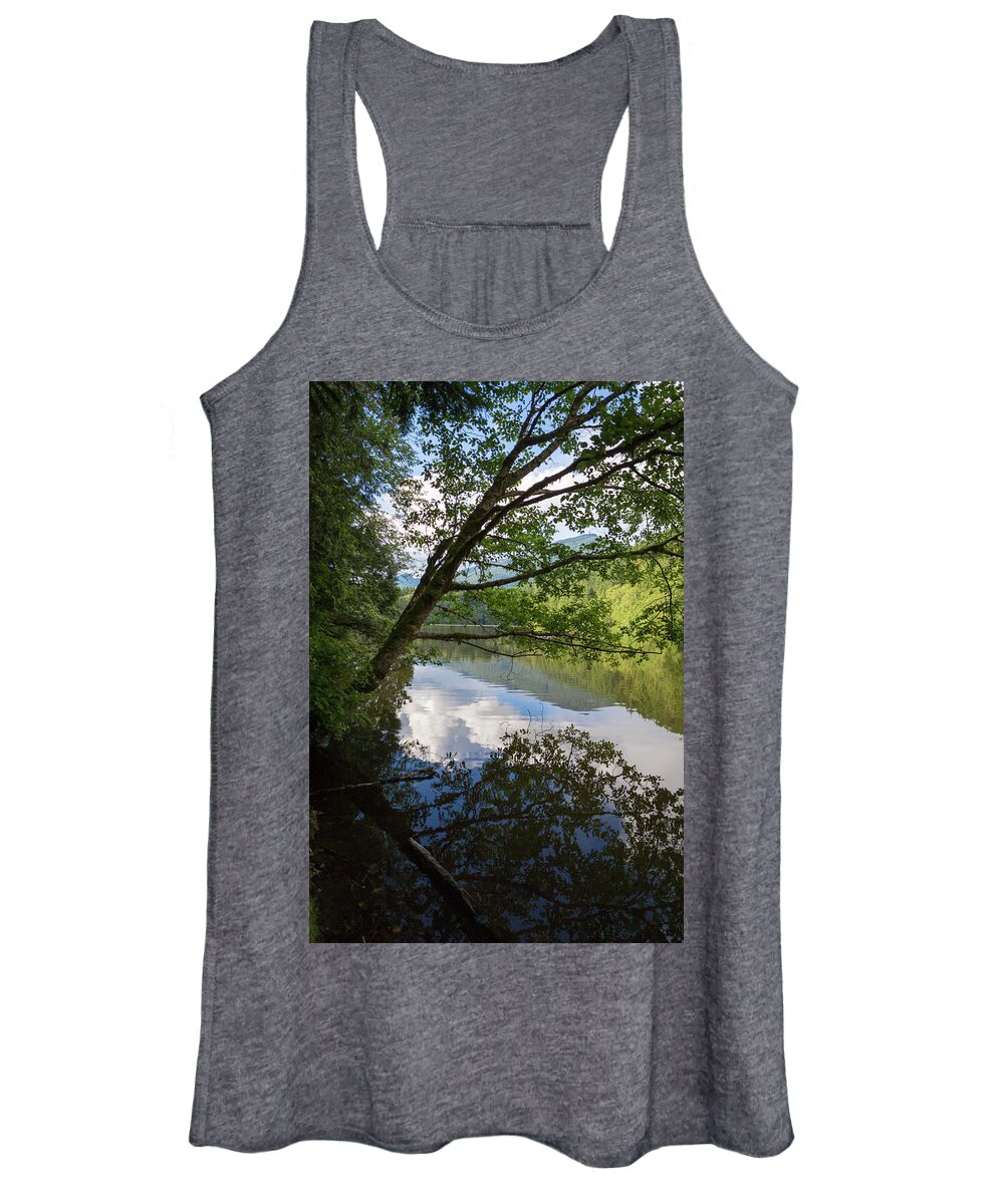 Dv8.ca Women's Tank Top featuring the photograph Alice Lake Serenity by Jim Whitley