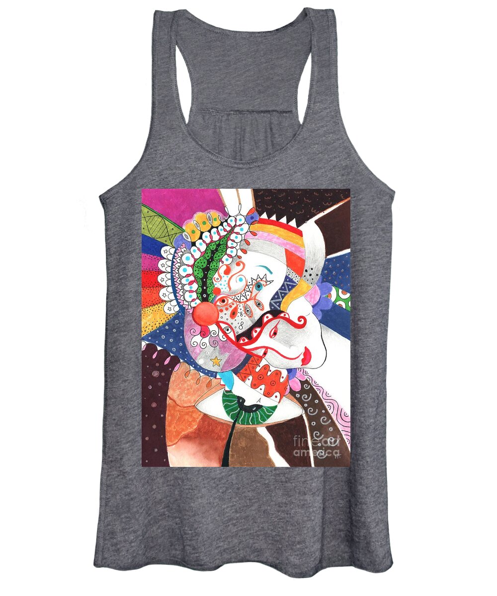 All Together By Helena Tiainen Women's Tank Top featuring the mixed media All Together by Helena Tiainen