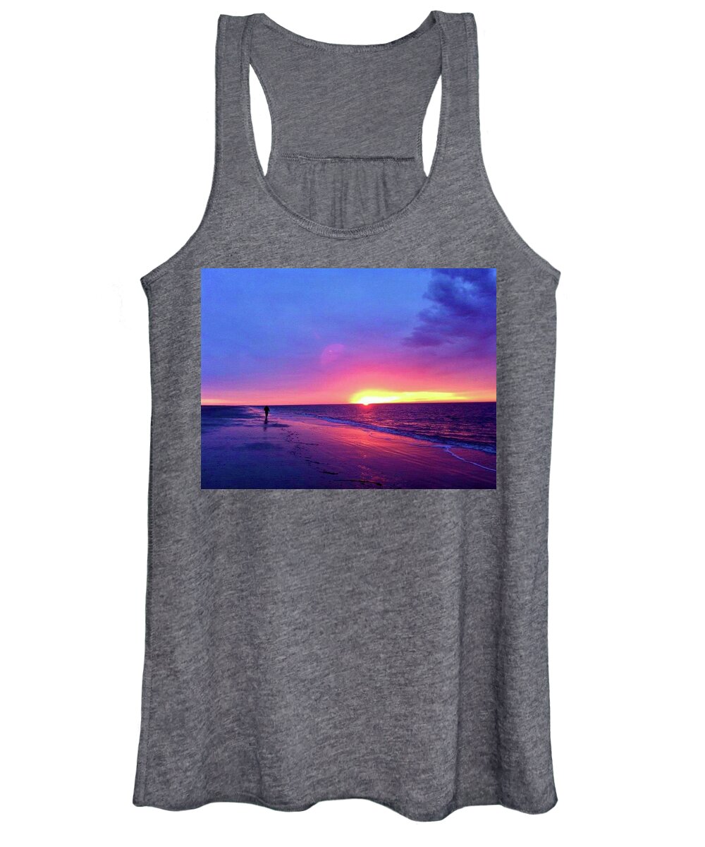 Women's Tank Top featuring the photograph Alone by Michael Stothard