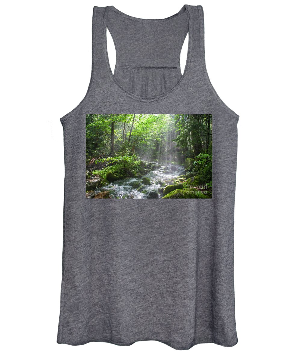 Adventure Women's Tank Top featuring the photograph Ammonoosuc Ravine Trail - White Mountains NH USA by Erin Paul Donovan