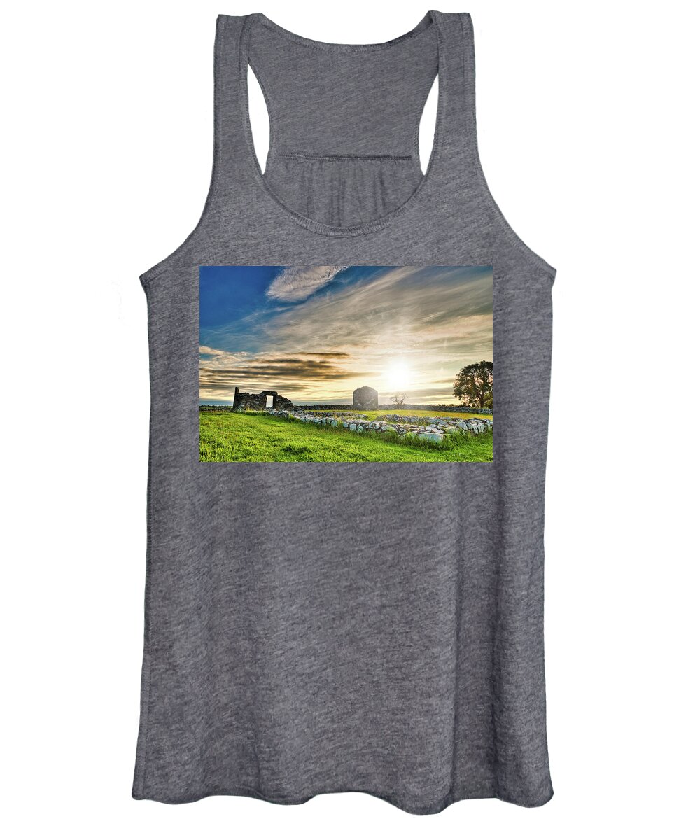 Andbc Women's Tank Top featuring the photograph Ancient Nendrum 1 by Martyn Boyd