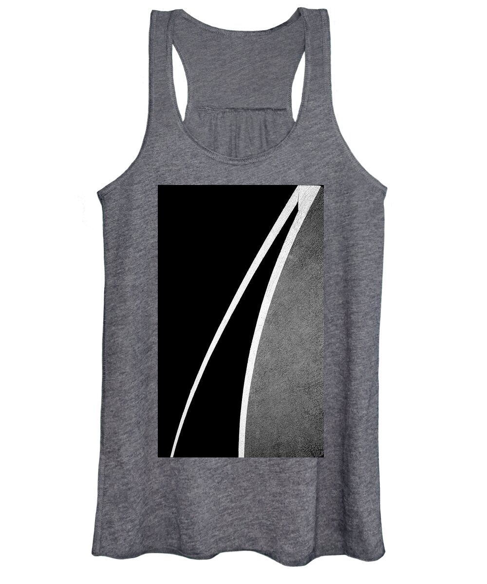 Basketball Women's Tank Top featuring the photograph Arcs On The Basketball Court by Gary Slawsky