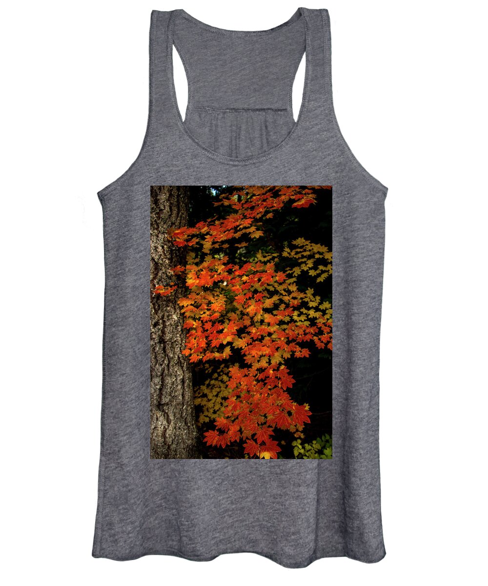 Vertical Women's Tank Top featuring the photograph Autumn Leaves by Doug Scrima