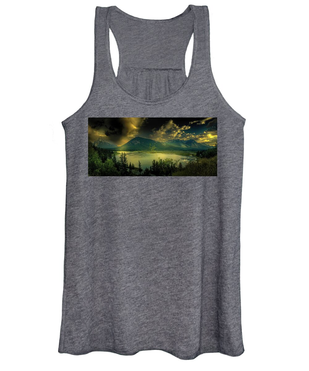 Banff Women's Tank Top featuring the photograph Banff Sweet Dreams by Norma Brandsberg