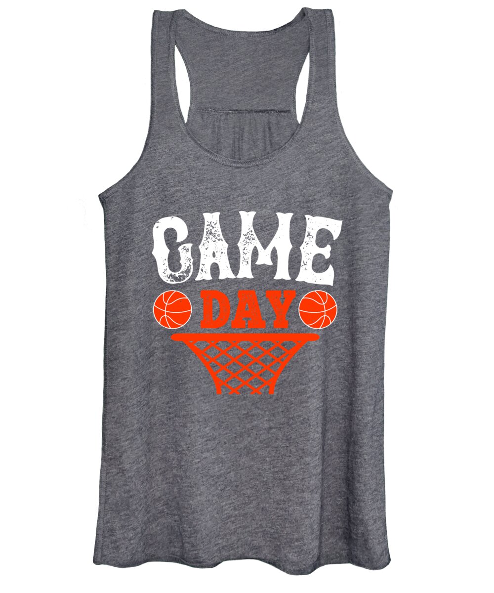 Basketball Gift Game Day Basket Tank Top by FunnyGiftsCreation Pixels