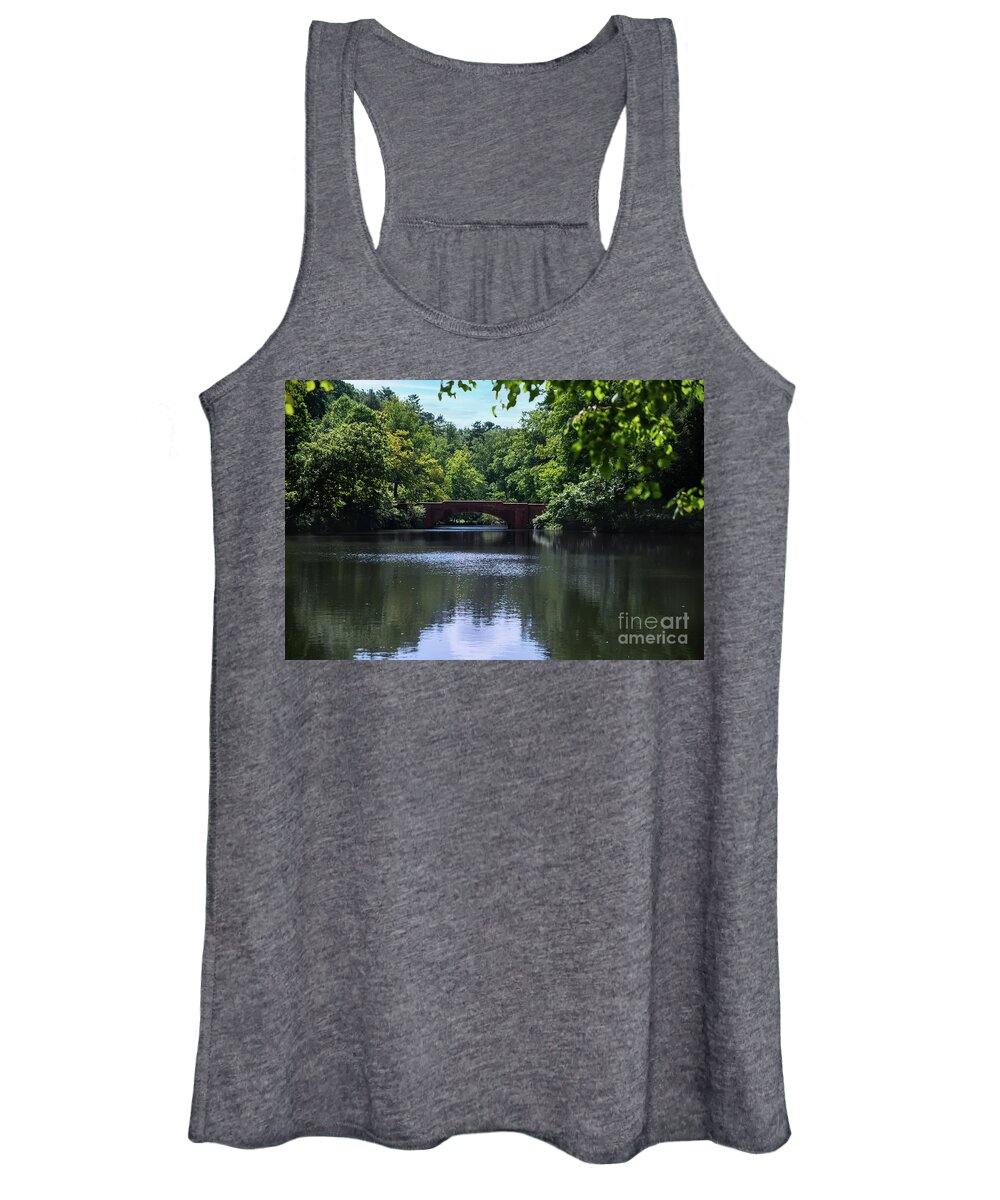 Outside Women's Tank Top featuring the photograph Bass Pond at The Biltmore by Ed Taylor