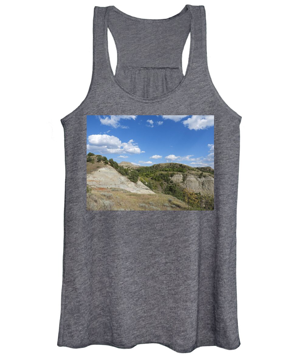 Clay Buttes Women's Tank Top featuring the photograph Below Flat Top Butte by Amanda R Wright