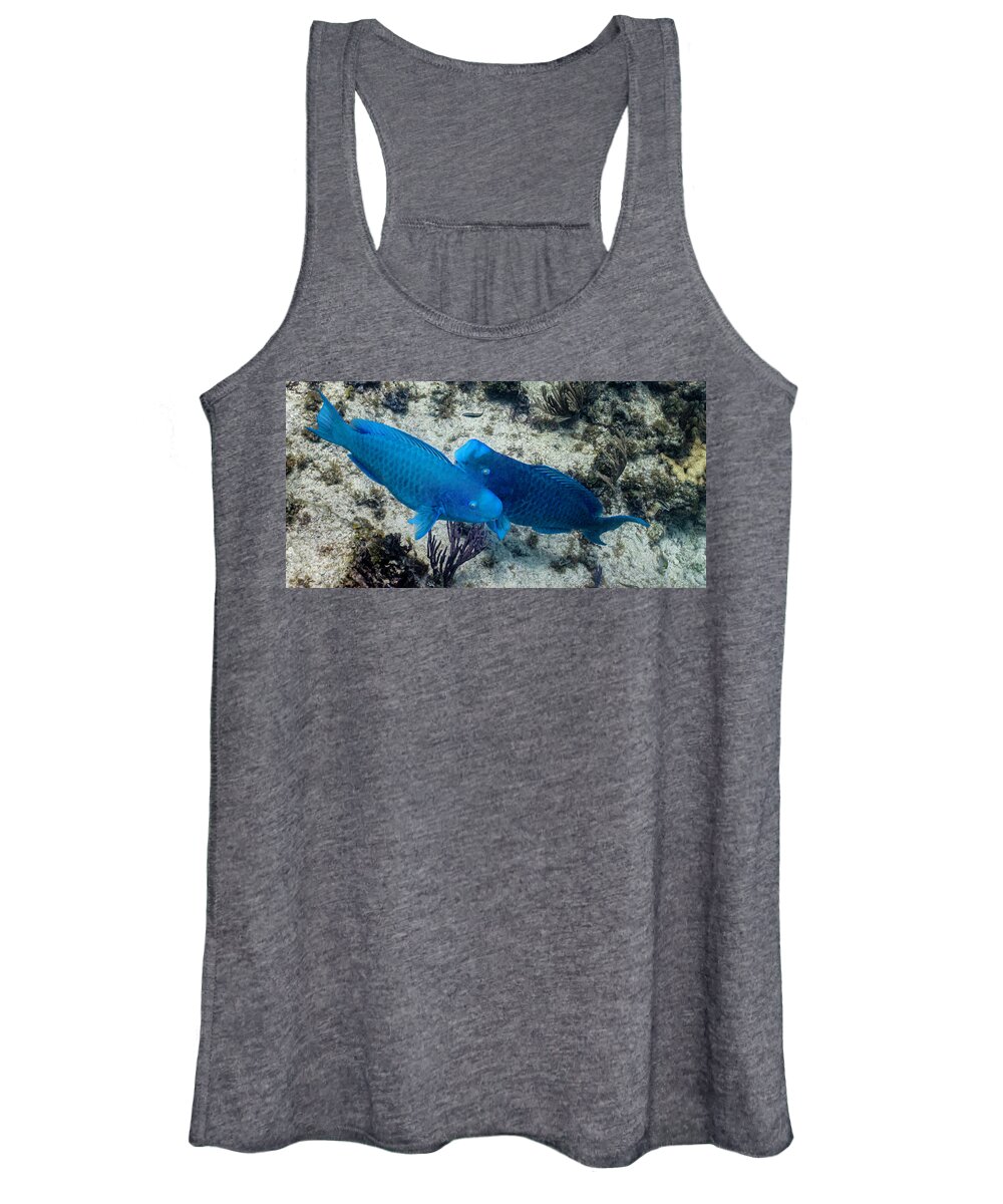 Animals Women's Tank Top featuring the photograph Blue Two by Lynne Browne
