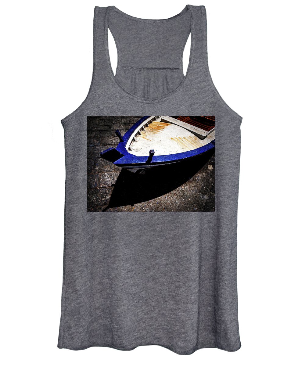 Rowboat Women's Tank Top featuring the photograph Boats in the sun #2 by Al Fio Bonina