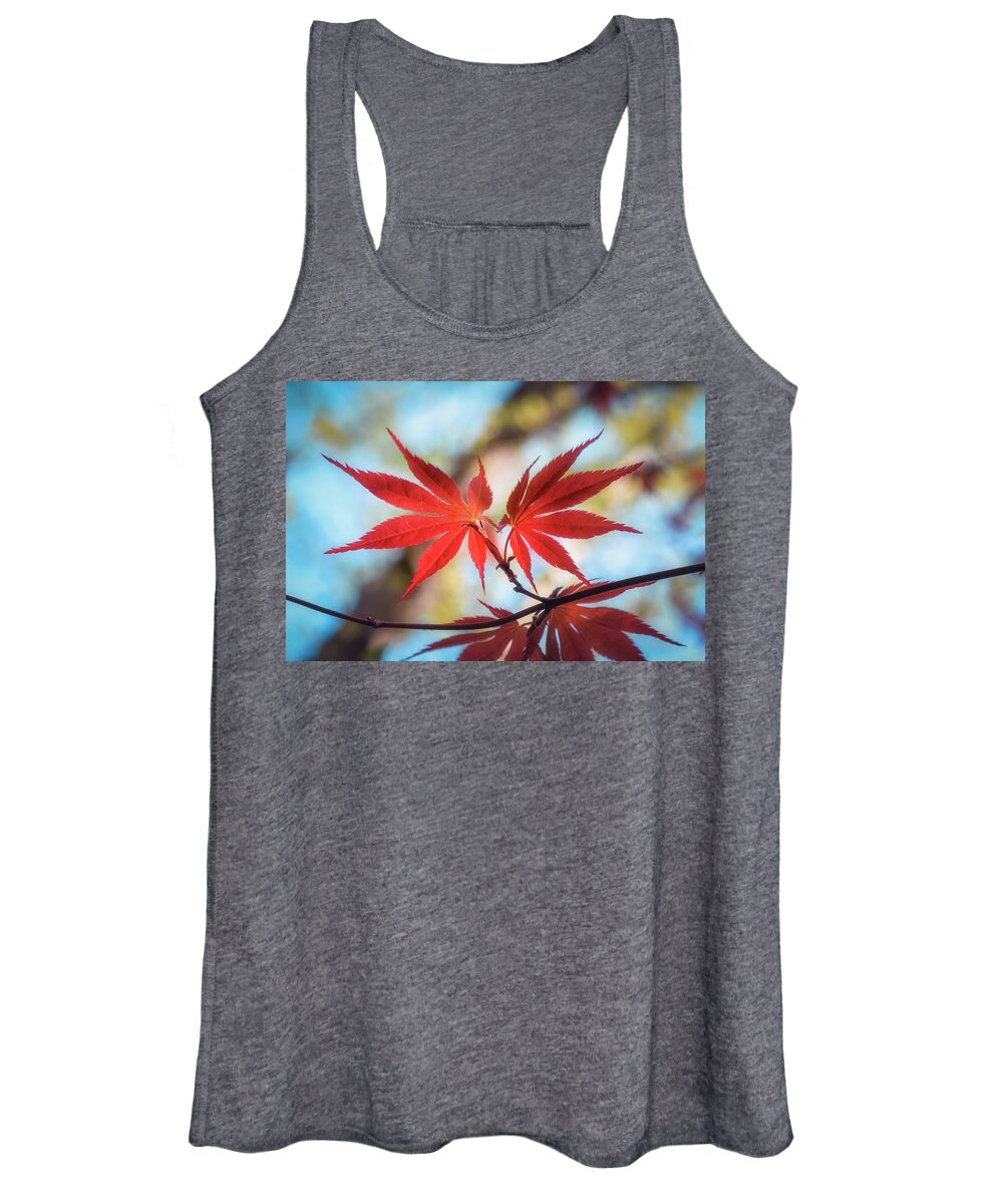 Leaves Women's Tank Top featuring the photograph Born to Die Together by Philippe Sainte-Laudy