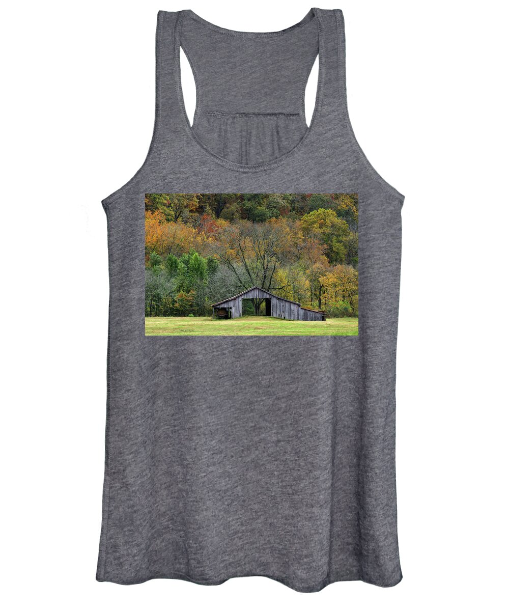  Women's Tank Top featuring the photograph Boxley Barn 1 by William Rainey