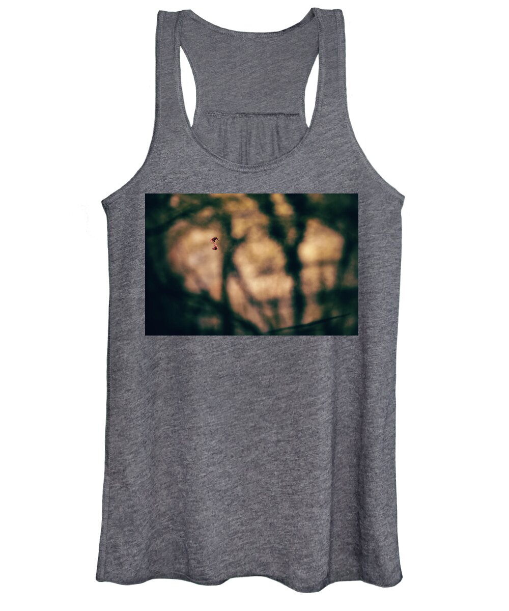 Forest Women's Tank Top featuring the photograph By a thread by Gavin Lewis