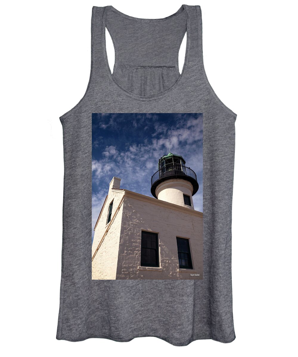 Lighthouse Women's Tank Top featuring the photograph Cabrillo Lighthouse by Ryan Huebel