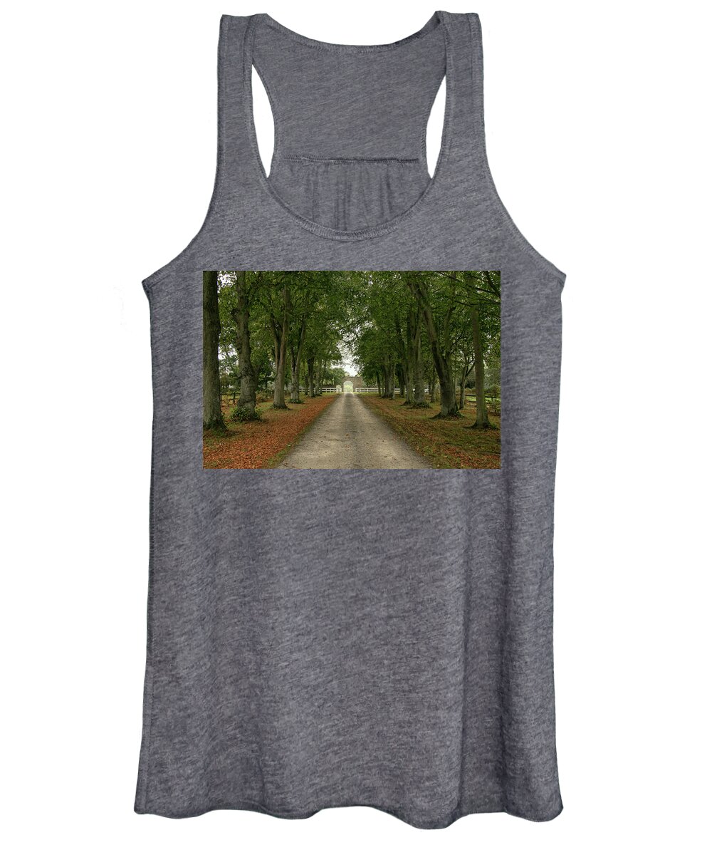 Chateau Women's Tank Top featuring the photograph Castle Entrance by Lisa Chorny