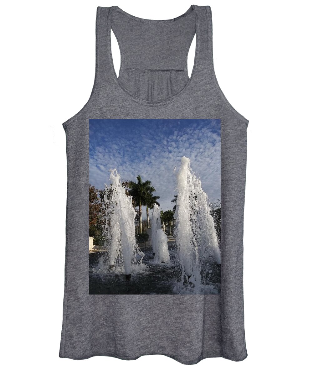 Water Women's Tank Top featuring the photograph Cathartic by Vivian Aaron