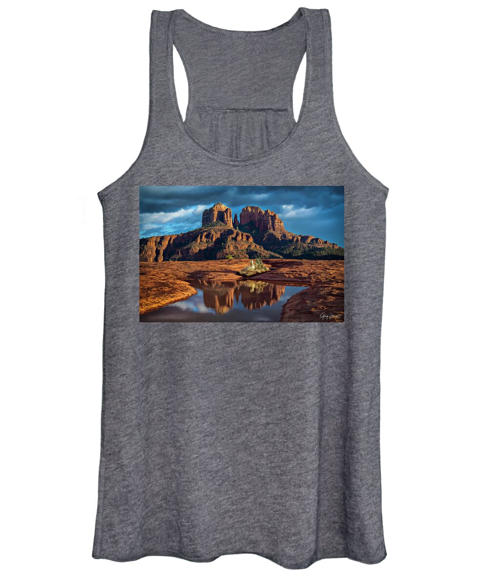 Cathedral-rock Women's Tank Top featuring the photograph Cathedral Rock by Gary Johnson