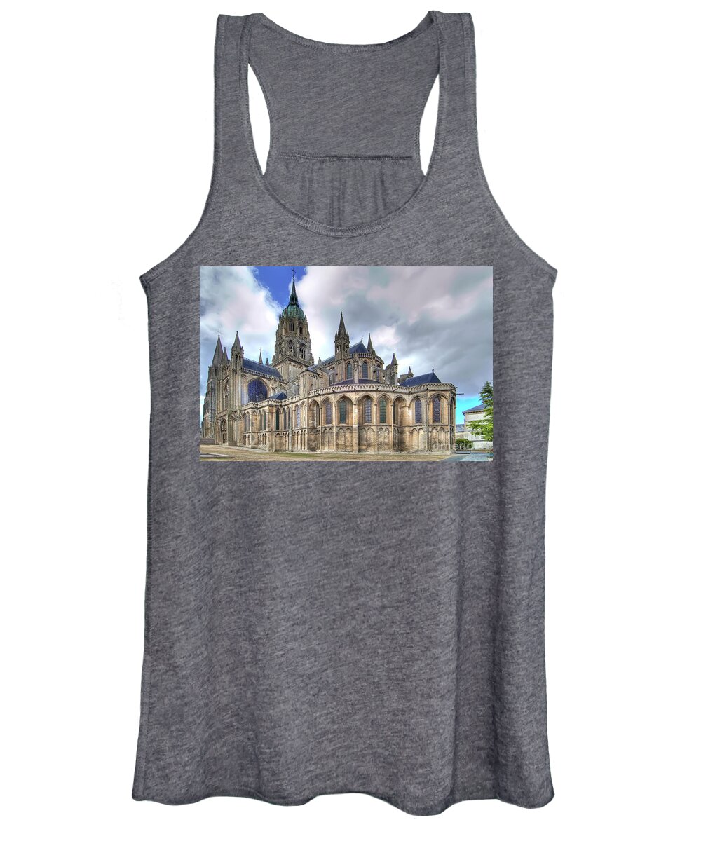 France Women's Tank Top featuring the photograph Cathedrale Notre Dame de Bayeux - France by Paolo Signorini