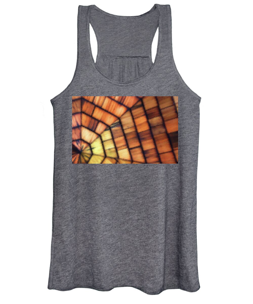Wood Women's Tank Top featuring the photograph Cedar Glass1641 by Carolyn Stagger Cokley
