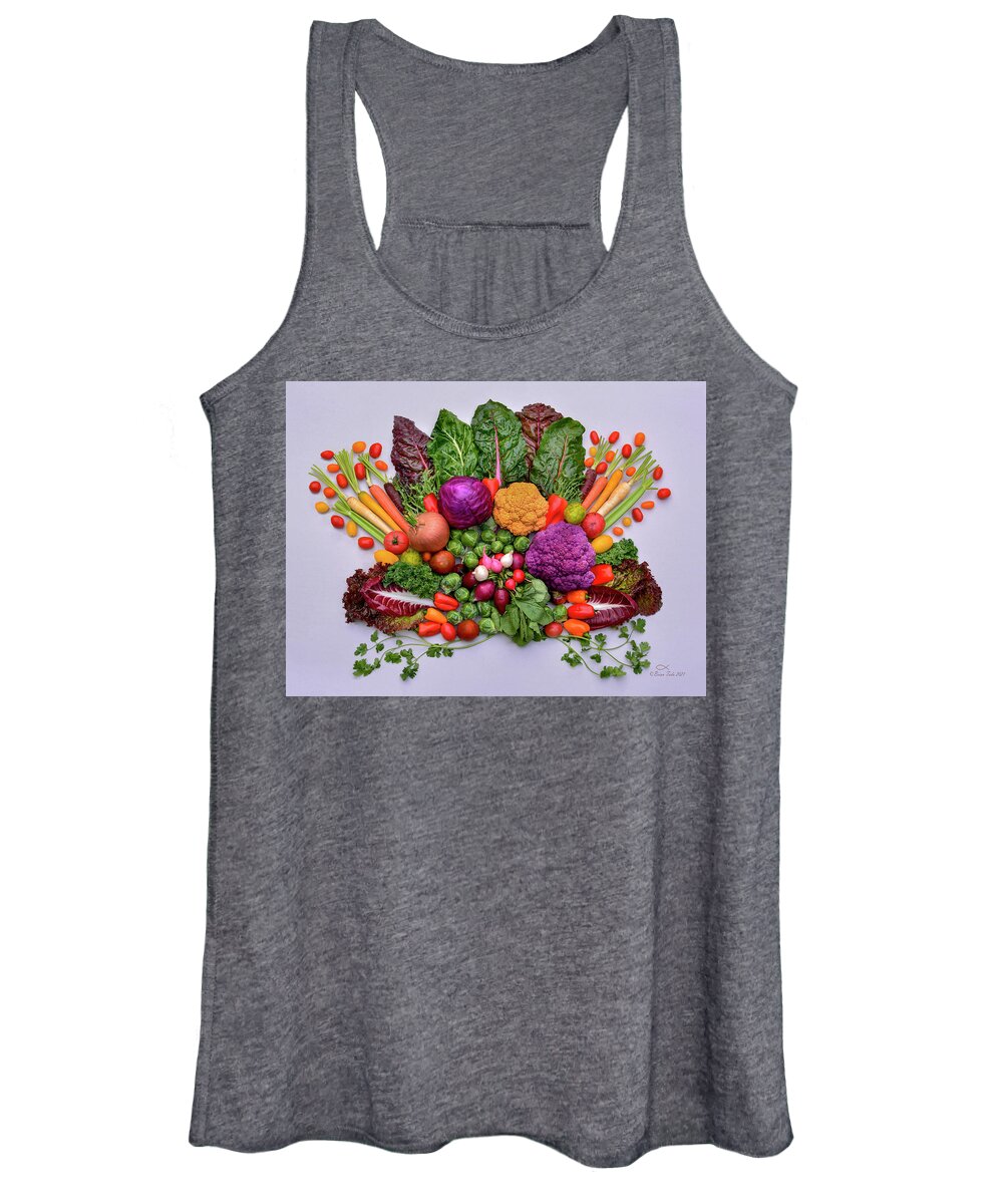 Fresh Women's Tank Top featuring the photograph Celebrate Healthy Eating by Brian Tada