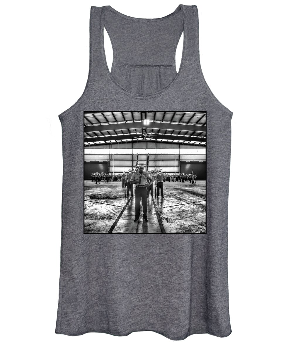  Women's Tank Top featuring the photograph Change of Command by Al Harden