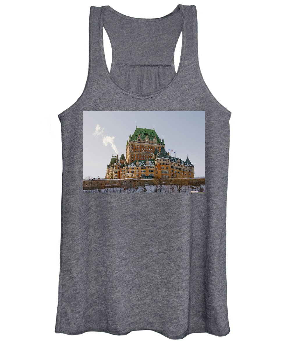 Château Frontenac Women's Tank Top featuring the photograph Chateau Frontenac in Quebec by Lieve Snellings