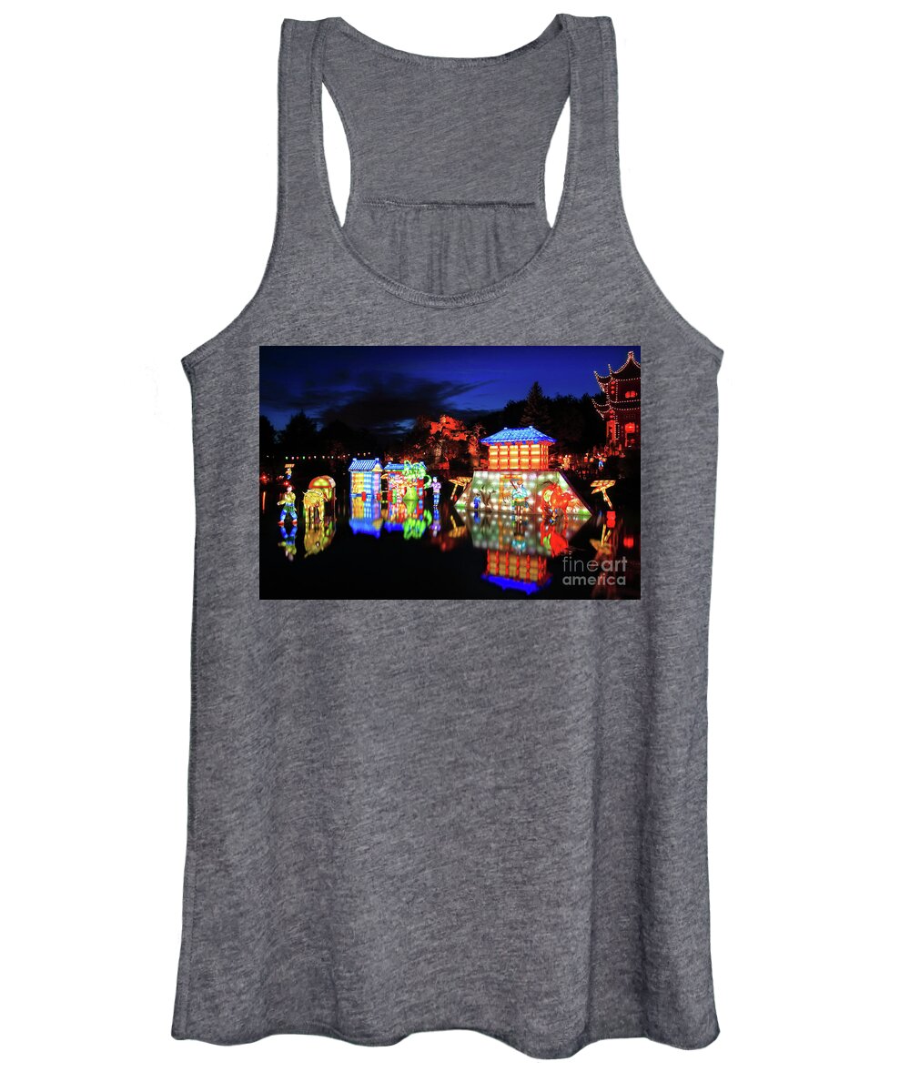 Chinese Women's Tank Top featuring the photograph Chinese garden bis by Frederic Bourrigaud