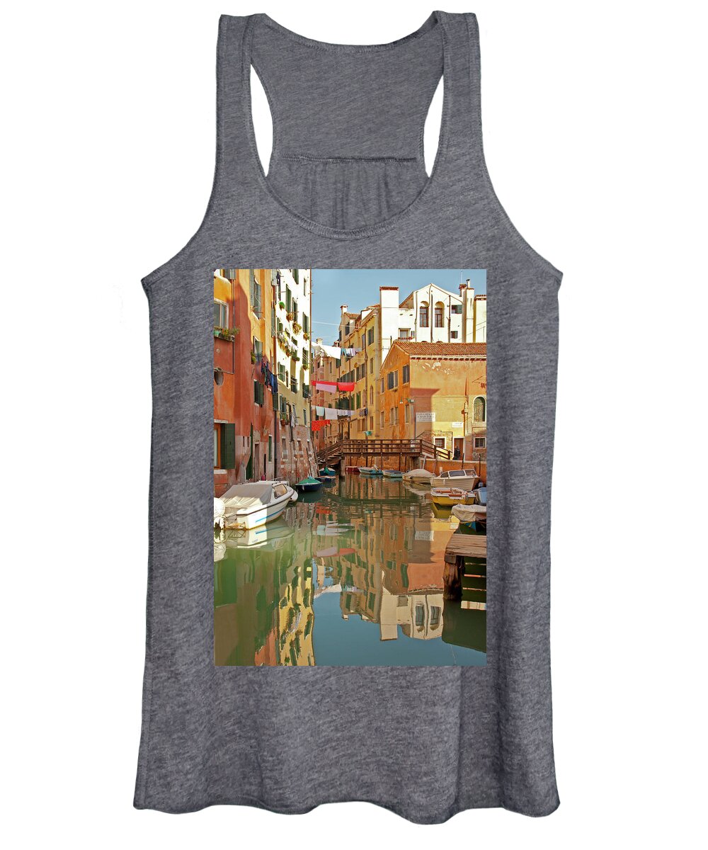 Venice Women's Tank Top featuring the photograph Cleanliness and Godliness - Venice, Italy by Denise Strahm
