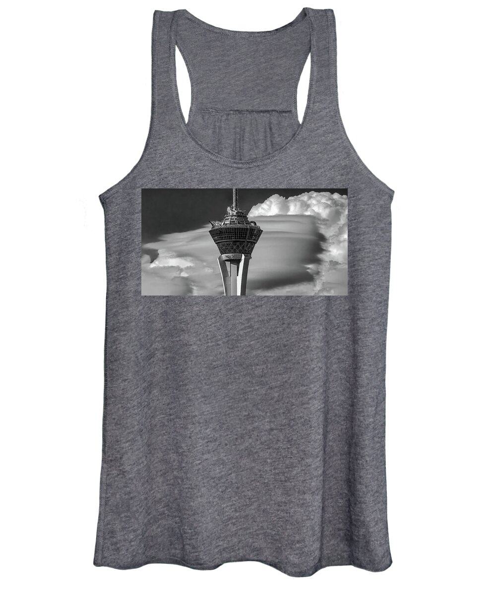 Las Women's Tank Top featuring the photograph Clouds Always Vegas by Michael W Rogers