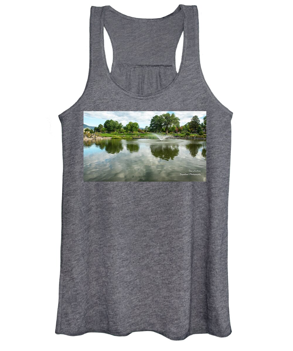 Clouds On Ashley Pond Women's Tank Top featuring the photograph Clouds on Ashley Pond by Tom Cochran