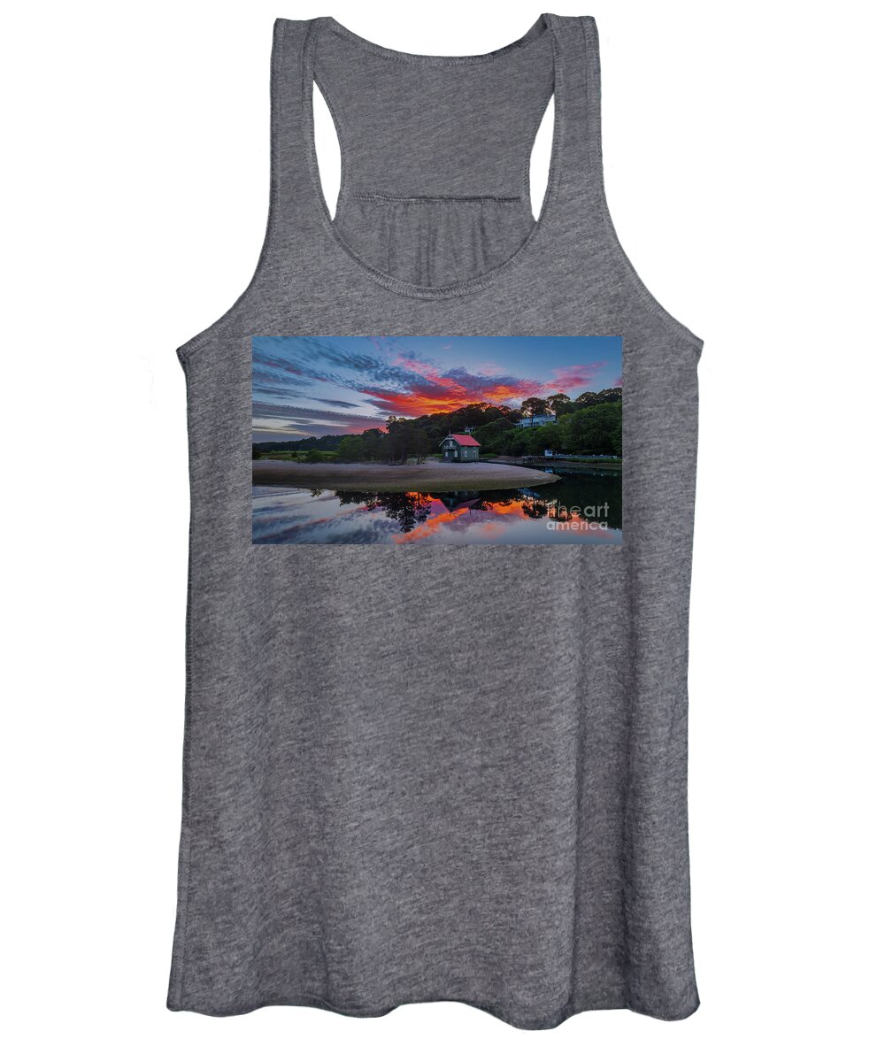 Cottage Women's Tank Top featuring the photograph Colorful Cottage Sunrise by Sean Mills