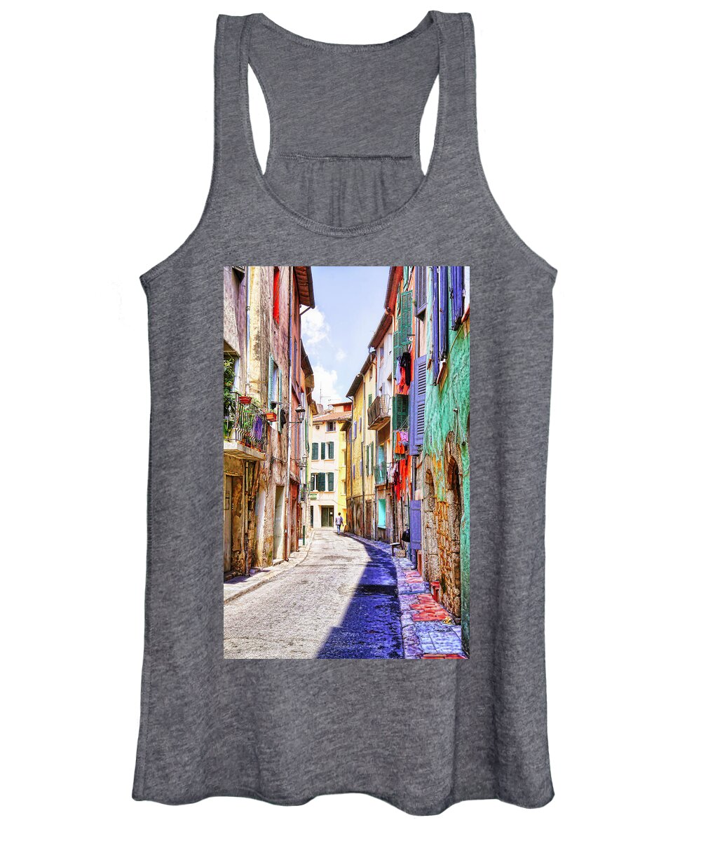 Old Walls Women's Tank Top featuring the photograph Colors of Provence, France by Tatiana Travelways