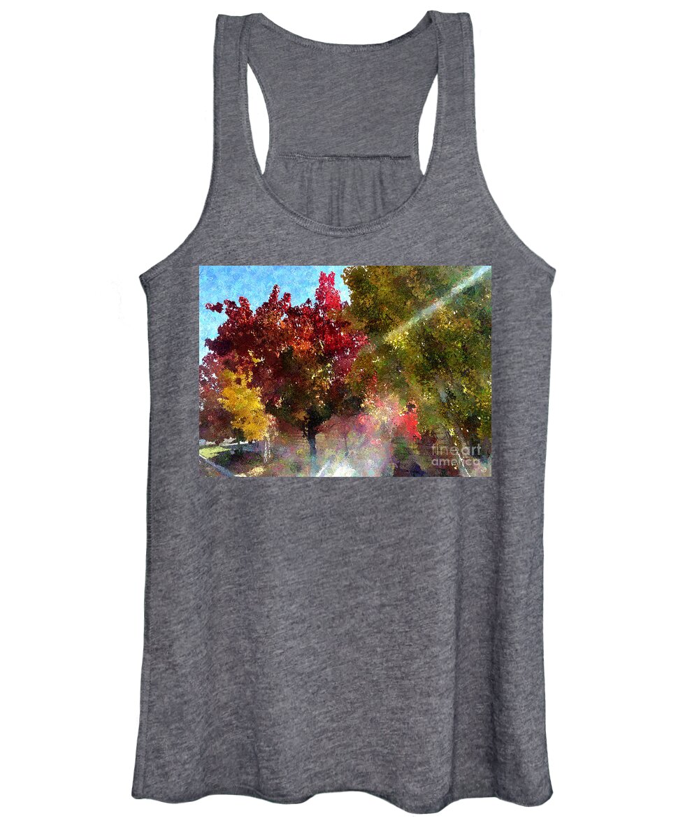Colors Women's Tank Top featuring the photograph Colors of the Season by Katherine Erickson