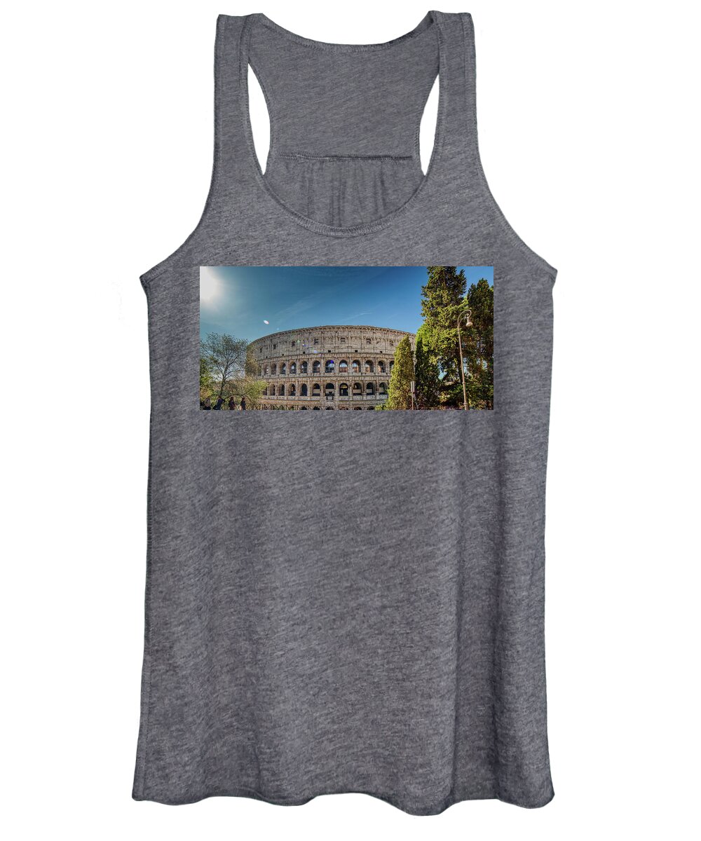 Italy Women's Tank Top featuring the photograph Colosseum by Vivida Photo PC
