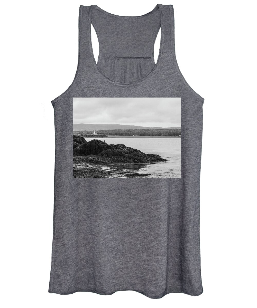 Parrsboro Shore Women's Tank Top featuring the photograph Cormorants near the Point by Alan Norsworthy