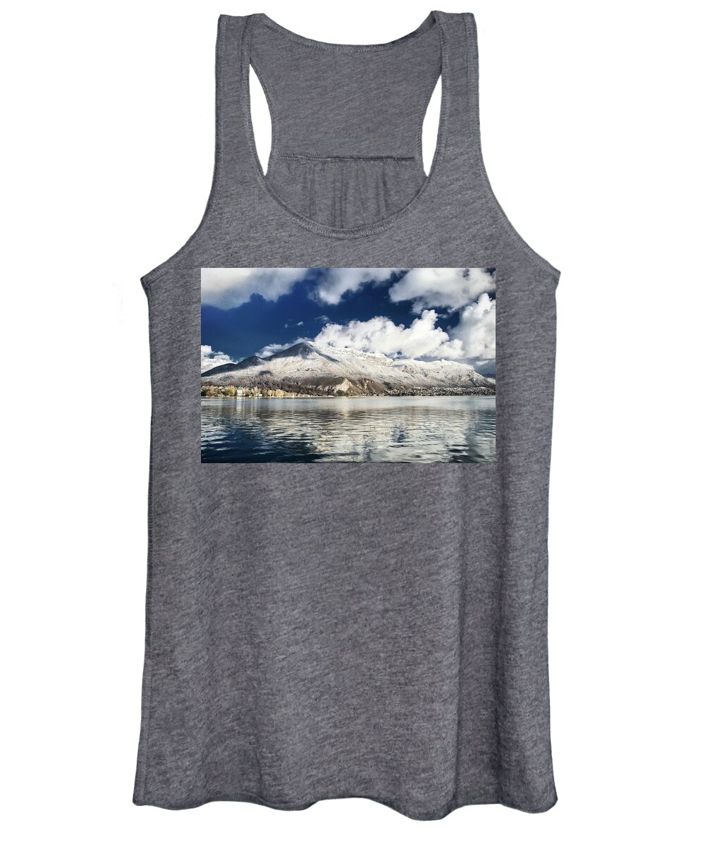 Mountain Women's Tank Top featuring the photograph Clouds over Annecy by Steven Nelson