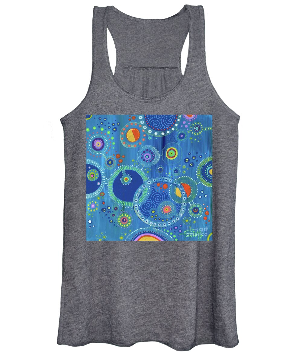 Covid-19 Women's Tank Top featuring the painting Covid-19 Quarantine by Tanielle Childers