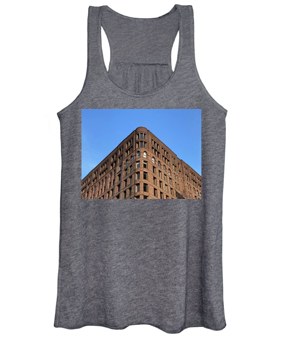 Building Women's Tank Top featuring the photograph Crisp and Romanesque by James Covello