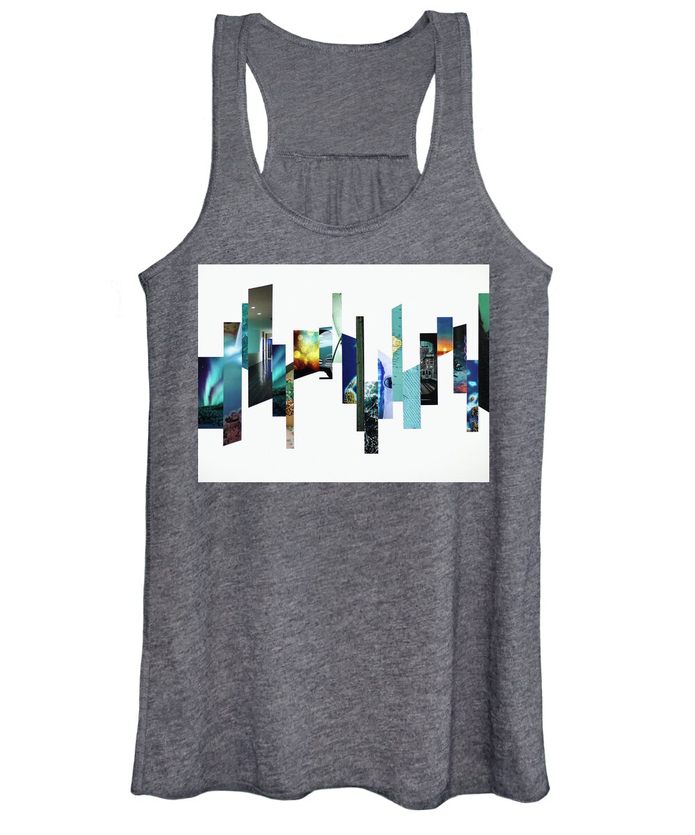Collage Women's Tank Top featuring the photograph Crosscut#117 by Robert Glover