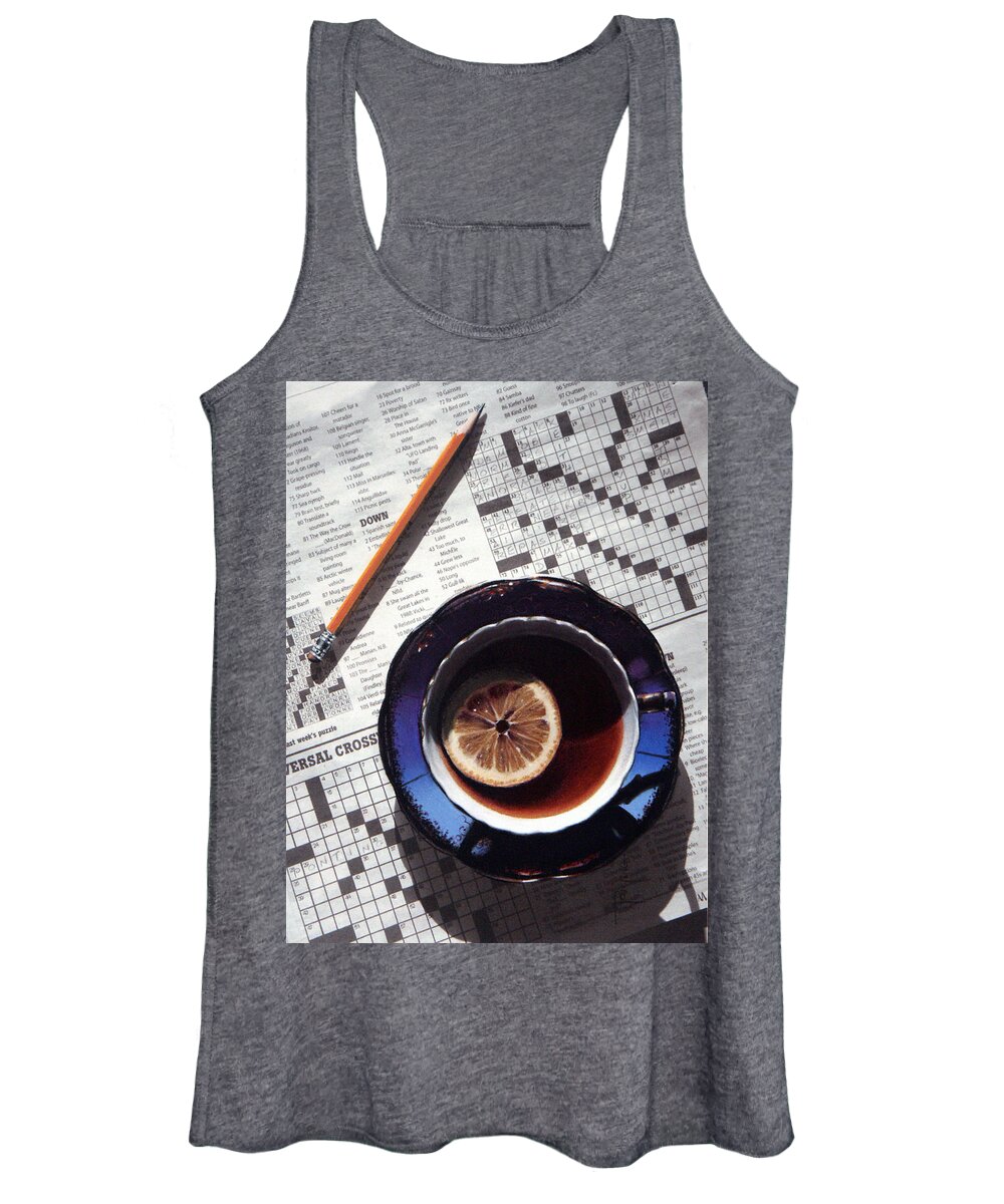 Still Life Women's Tank Top featuring the painting Crossword by Dianna Ponting