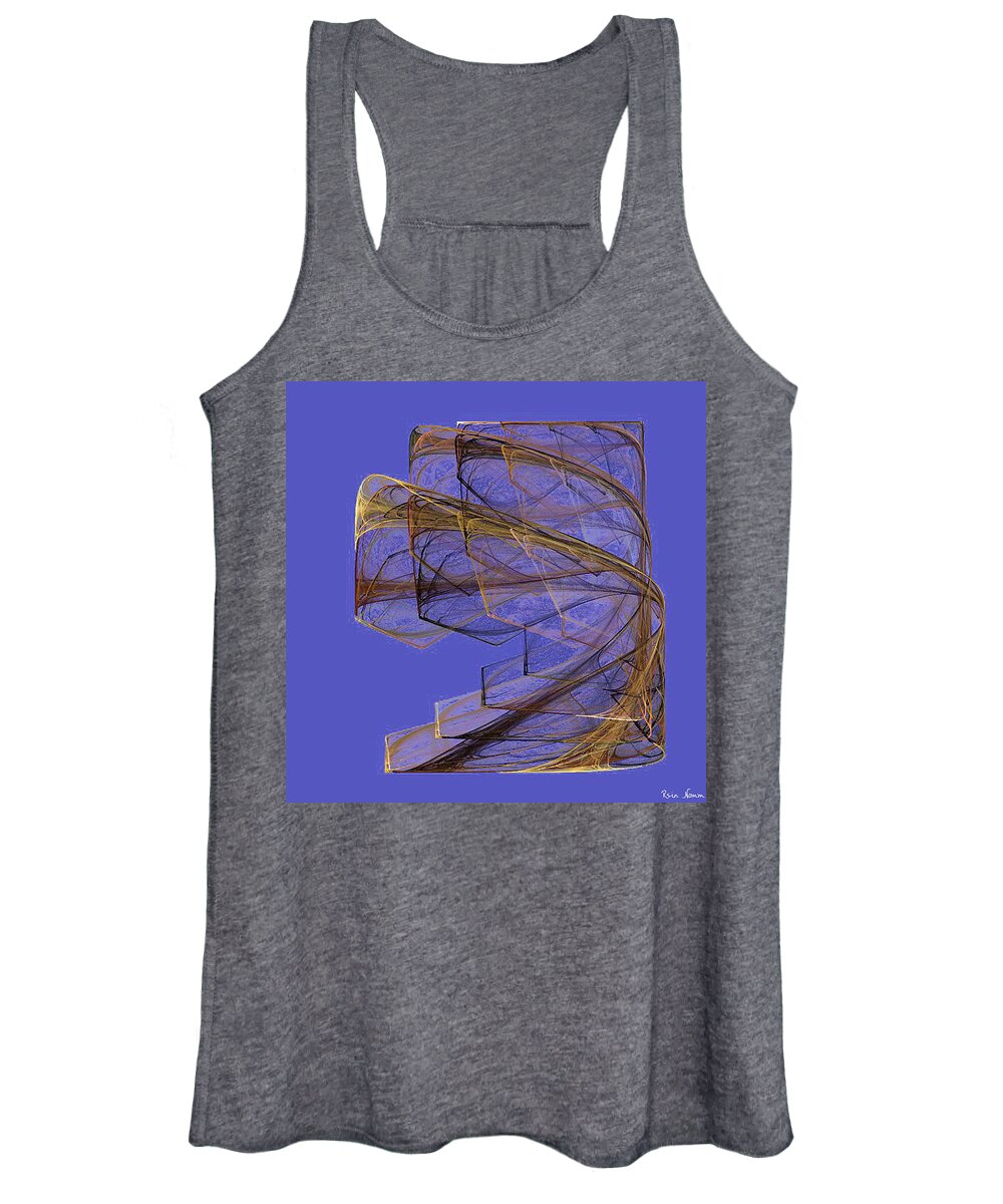  Women's Tank Top featuring the digital art Curved Corners by Rein Nomm