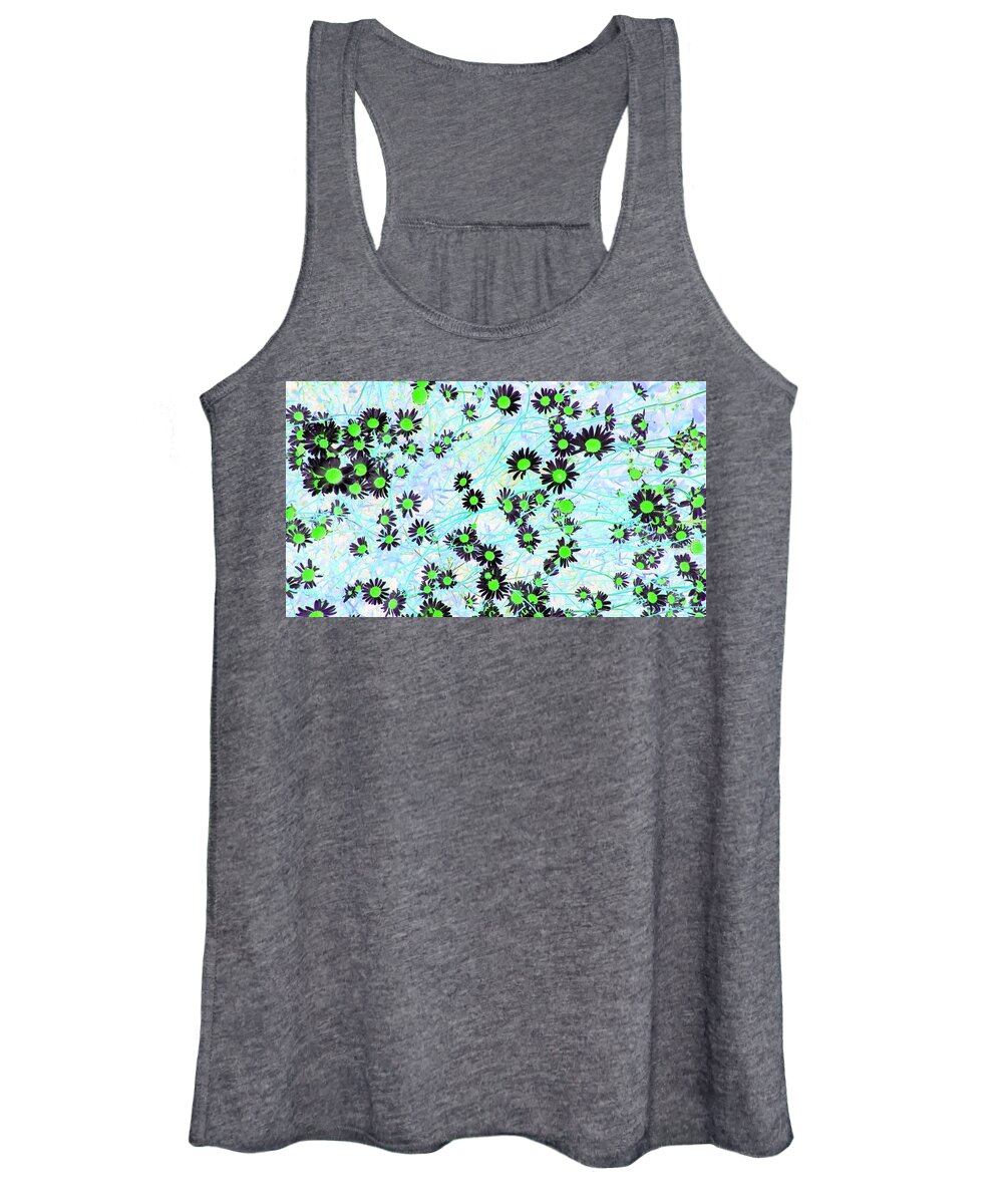 Daisies Women's Tank Top featuring the photograph Daisies of Green by Missy Joy