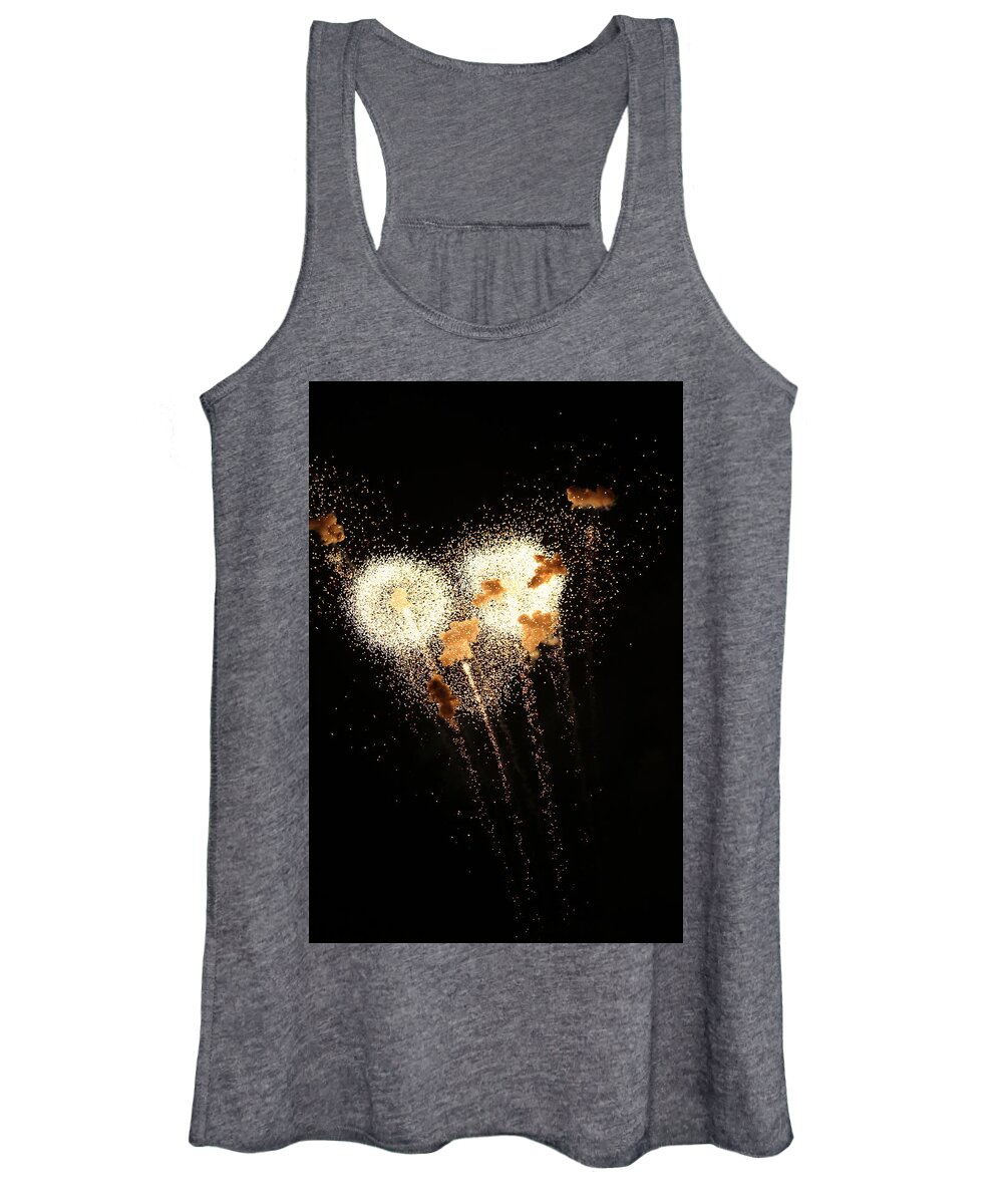 Jane Ford Women's Tank Top featuring the photograph Dandelion Fireworks by Jane Ford