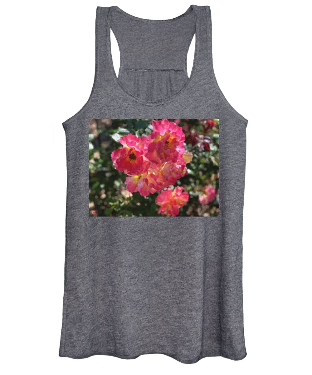 Roses Women's Tank Top featuring the photograph Disney Roses Five by Brian Watt