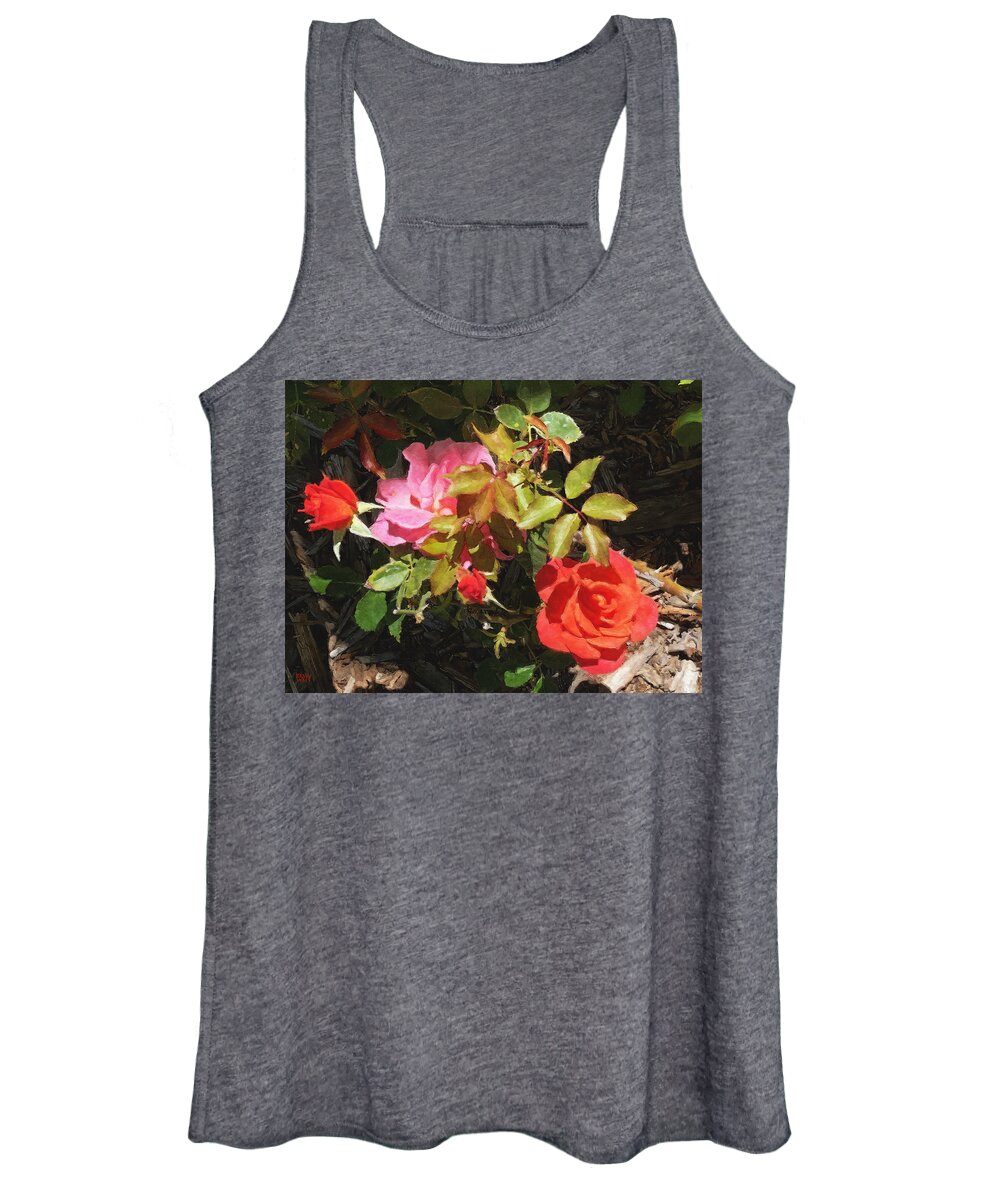 Roses Women's Tank Top featuring the photograph Disney Roses Four by Brian Watt