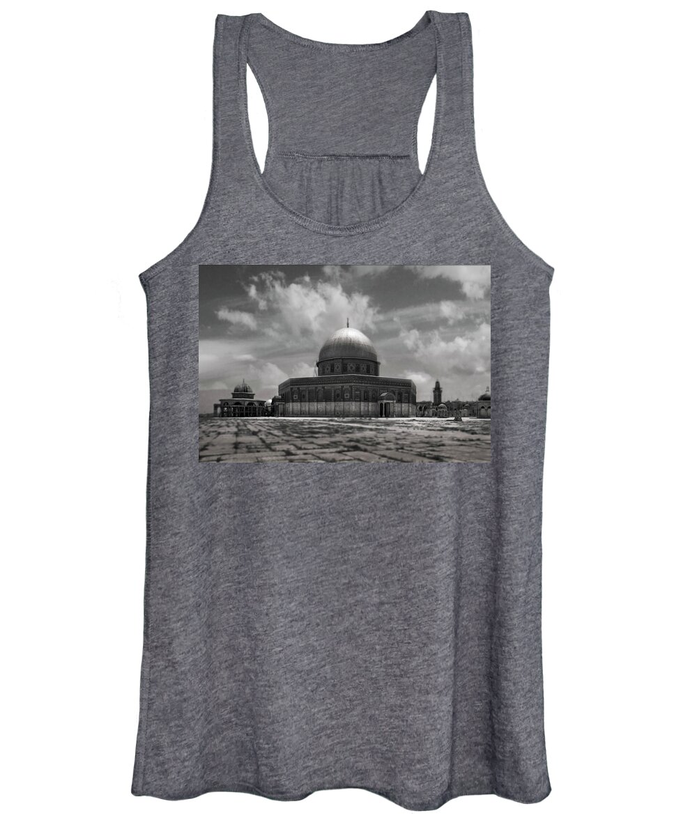 Horizontal Women's Tank Top featuring the photograph Dome of the Rock by Michael Pole
