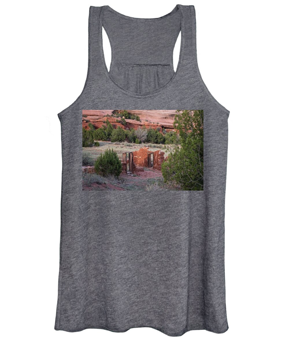 Historic Women's Tank Top featuring the photograph Doorways of the Past by Mary Lee Dereske