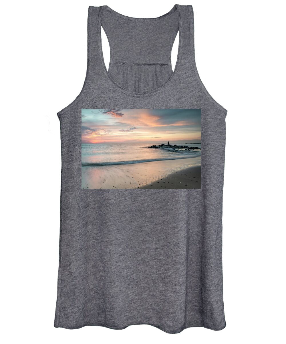 Dream Away Women's Tank Top featuring the photograph Dreaming away on the coast by Marjolein Van Middelkoop