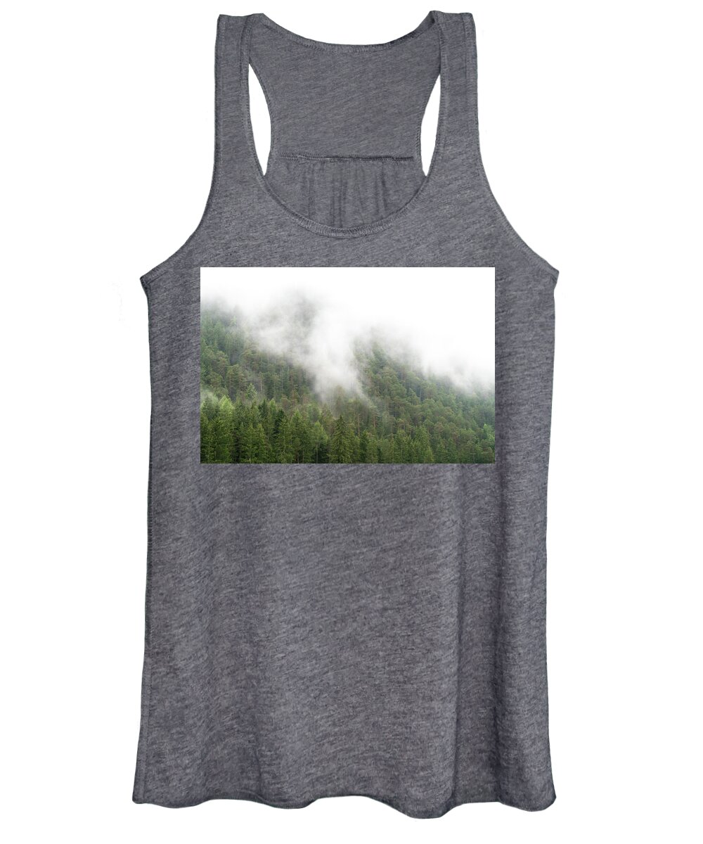 Clouds Women's Tank Top featuring the photograph DSC08391 - Forest Clouds by Marco Missiaja