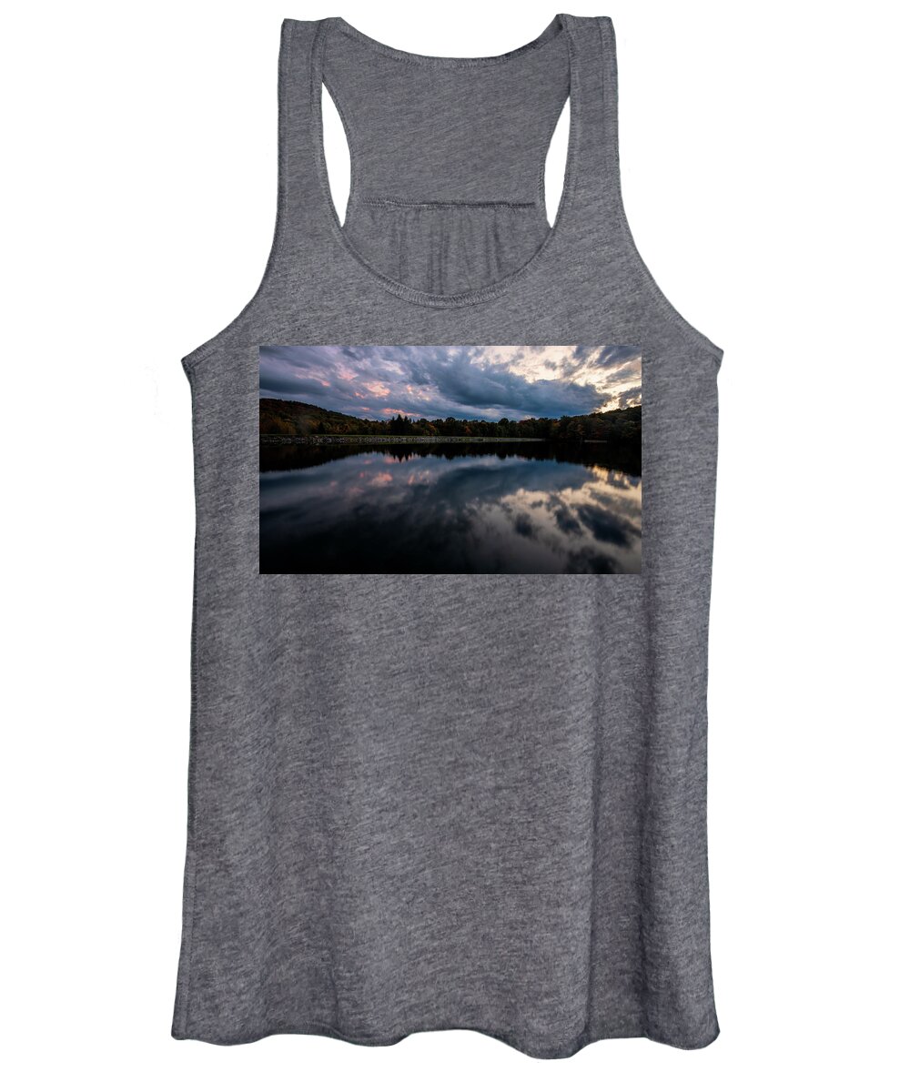 Dusk Women's Tank Top featuring the photograph Dusk at Summit Lake by Jaki Miller