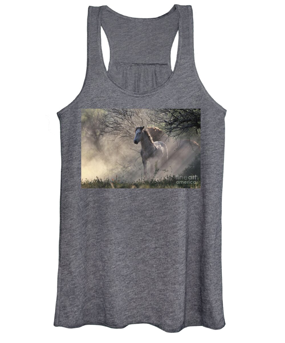 Stallion Women's Tank Top featuring the photograph Dust Rays by Shannon Hastings